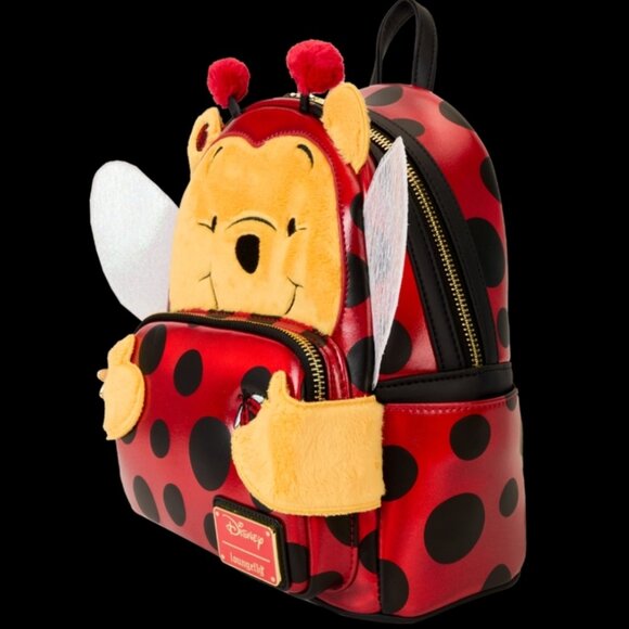 Winnie The Pooh Loungefly Ladybug Cosplay Halloween Backpack Ladybird Disney - Picture 3 of 7
